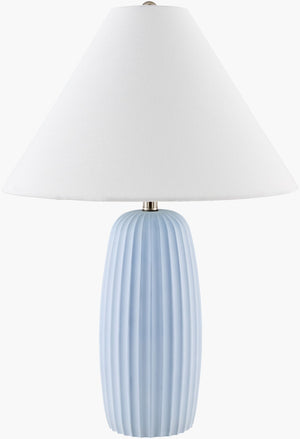 Livabliss Millau Cement Body Table Lamp with Linen Shade for Industrial Rustic Living Spaces MLU-007