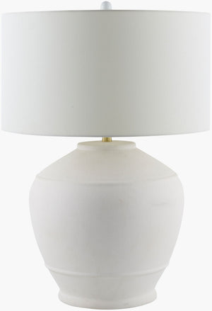 Livabliss Morlaix Ceramic Arts and Crafts Table Lamp with Linen Shade for Warm Ambient Glow MLX-001