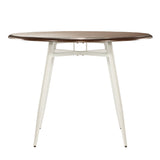 Homelegance By Top-Line Pascal Two-Tone Wood Dining Table White Wood