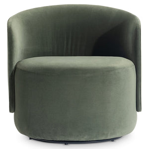 Bernhardt Bernhardt Crosby Upholstered Swivel Accent Chair with Deep Cushioning and Shelter Arms L123SO