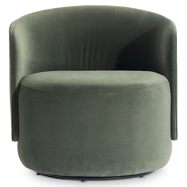 Bernhardt Bernhardt Crosby Upholstered Swivel Accent Chair with Deep Cushioning and Shelter Arms L123SO