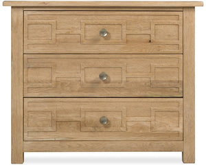 Hooker Furniture Driftwood Bachelor's Chest With Geometric Drawer Fronts, Cedar-Lined Bottom, Self-Closing Drawers Light Wood 6820-90017-80