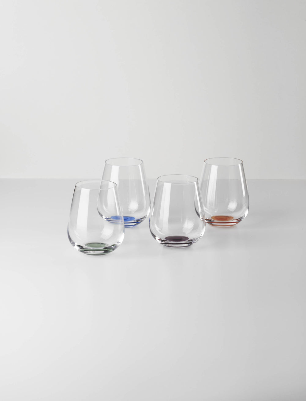 Lenox Oneida Bottoms Up Stemless Wine Glasses, Set of 4 Multi, MULTI GLASS,CRYSTAL 895927