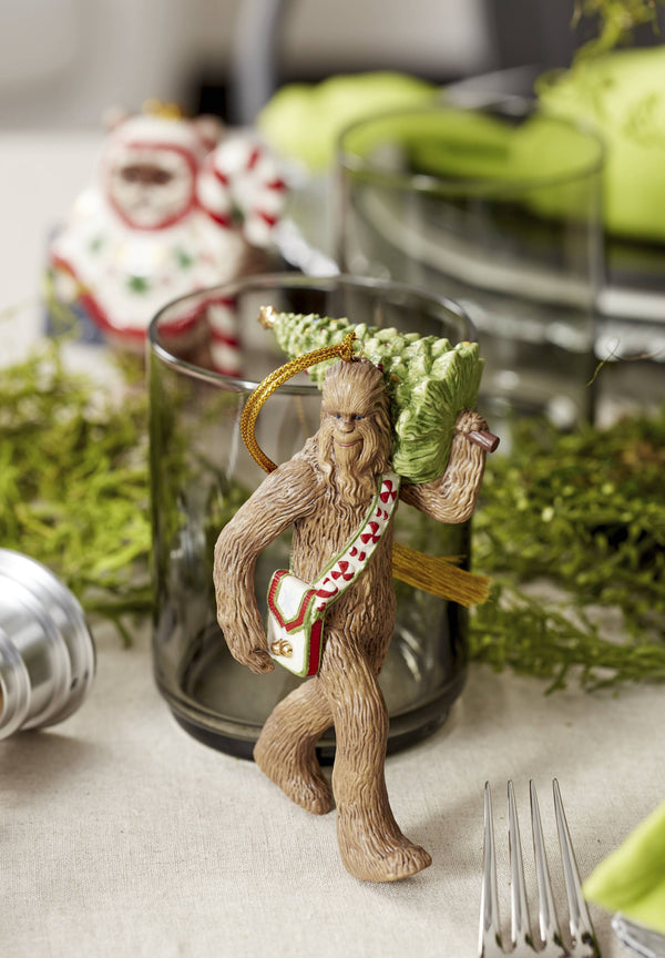 Lenox Chewbacca With Christmas Tree Ornament Brown, BROWN,WOOD PORCELAIN 895947