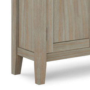 English Elm Redmond Handcrafted Low Storage Cabinet In Distressed Grey - Timeless Charm For Any Room B136P159526-GIGA