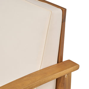 English Elm Perla Armless Accent Chair Tailored Low Profile Upholstered Seat for Living Room Cream 58941.00L-R-CON-M2CRM