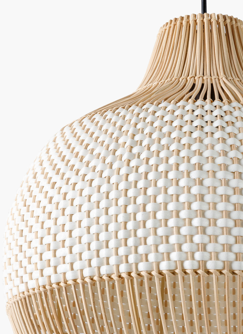 Surya Mesmerize Rattan Pendant Light - 20" Country Cottage Style Fixture For Home & Office Ambiance Fixture, Black,Shade, White,Cord, Black Rattan Mmz-002