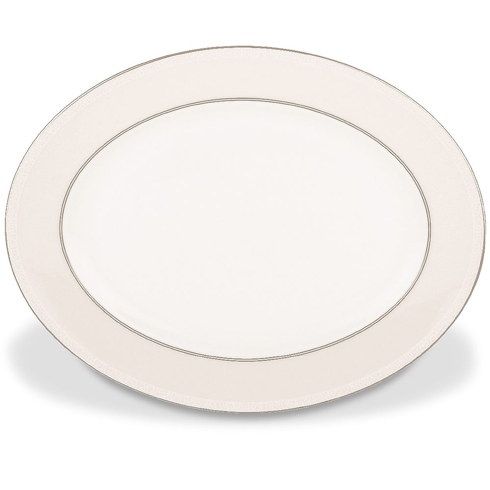 Lenox Kate Spade Cypress Point 13" Oval Serving Platter White, WHITE BONE CHINA 6383558