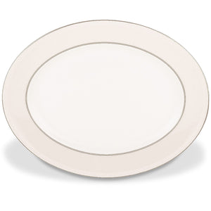 Lenox Kate Spade Cypress Point 13" Oval Serving Platter White, WHITE BONE CHINA 6383558