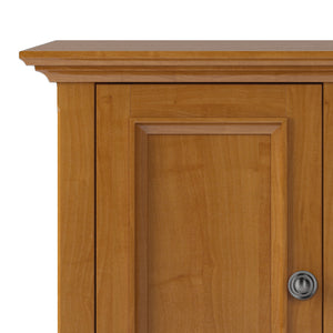 English Elm Amherst 72-Inch Solid Wood Tv Stand: Light Golden Brown, Stylish Storage, And Elegant Design B136P158358