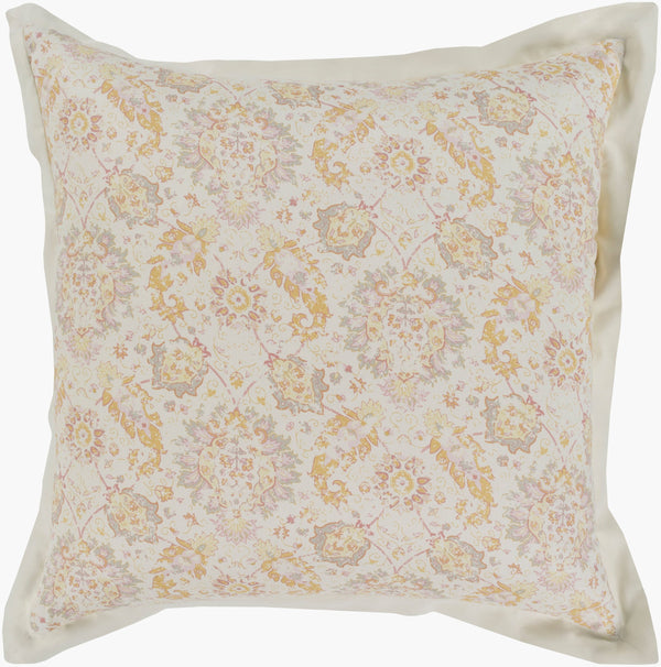 Surya Mona Cottage Style Sham - Cozy 100% Cotton, 26"W X 26"L, Machine Washable For Effortless Care Rose Cotton,Cotton Mna1000-ks