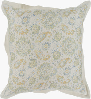 Surya Mona Cottage Style Sham - Cozy 100% Cotton, 26"W X 26"L, Machine Washable For Effortless Care Dusty Sage Cotton,Cotton Mna1001-ks