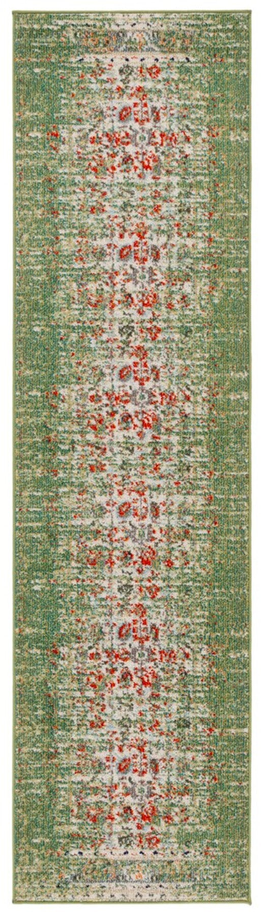 Safavieh Monaco 208 Power Loomed Rug Sage / Rust 9' x 12'