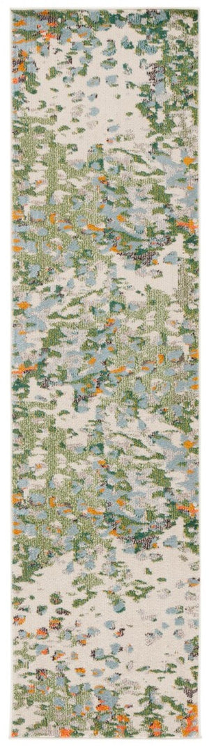 Safavieh Monaco 225 Power Loomed Rug Sage / Rust 9' x 12'