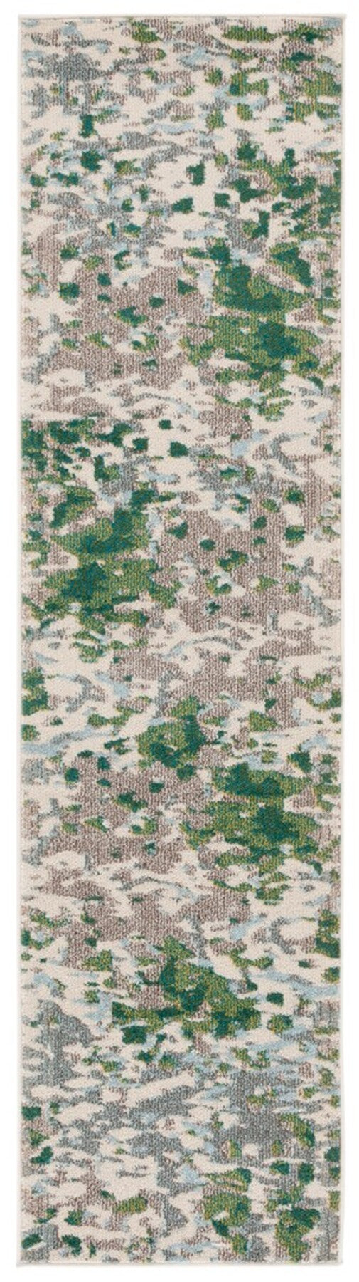Safavieh Monaco 225 Power Loomed Rug Green / Blue 9' x 12'