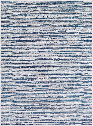 Livabliss Monte Carlo Geometric Runner Rug Polypropylene Mid-century Hallway Entryway Accent Navy, Blue 5'3" x 7'3" MNC2309-5373