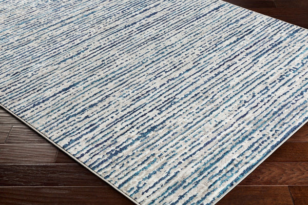 Livabliss Monte Carlo Geometric Runner Rug Polypropylene Mid-century Hallway Entryway Accent Navy, Blue 5'3" x 5'3" Square MNC2309-53SQ