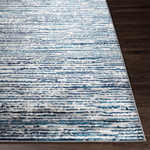 Livabliss Monte Carlo Geometric Runner Rug Polypropylene Mid-century Hallway Entryway Accent Navy, Blue 5'3" x 5'3" Square MNC2309-53SQ
