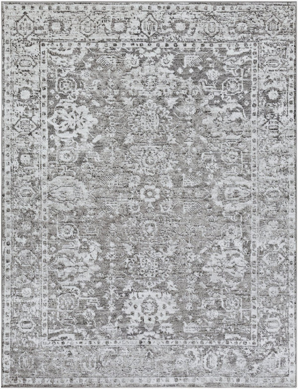 Livabliss Monte Carlo Traditional Polypropylene Runner Rug for Hallways and Entryways Light Gray, Cha 7'10" x 10'2" MNC2311-710103