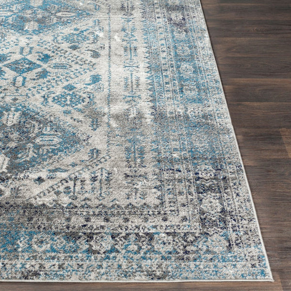 Livabliss Monte Carlo Medallion Polypropylene Area Rug for Large Living Dining Rooms Light Gray, Cha 12' x 15' MNC2312-1215