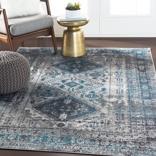 Livabliss Monte Carlo Medallion Polypropylene Area Rug for Large Living Dining Rooms Light Gray, Cha 12' x 15' MNC2312-1215