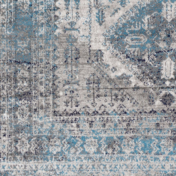 Livabliss Monte Carlo Medallion Polypropylene Area Rug for Large Living Dining Rooms Light Gray, Cha 12' x 15' MNC2312-1215