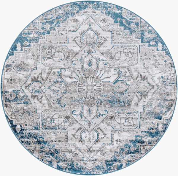 Livabliss Monte Carlo Medallion Area Rug Square Polypropylene Woven Traditional Living Room Accent MNC2318-53RD