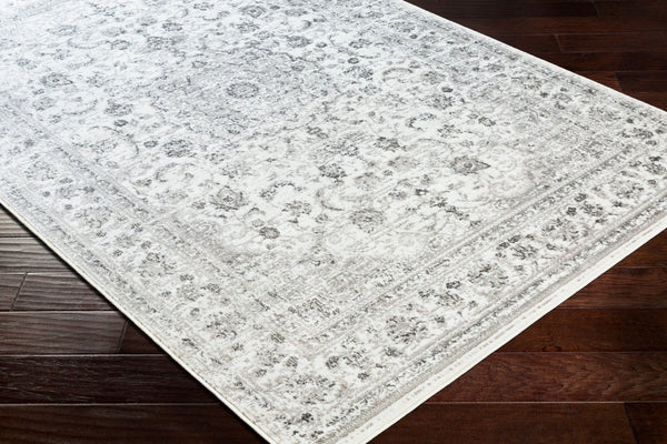 Livabliss Monte Carlo Traditional Polypropylene Area Rug Machine Woven for Living and Dining Rooms Light Gray, Cha 7'10" x 10'2" MNC2319-710103
