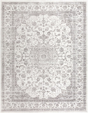 Livabliss Monte Carlo Traditional Polypropylene Area Rug Machine Woven for Living and Dining Rooms Light Gray, Cha 7'10" x 10'2" MNC2319-710103