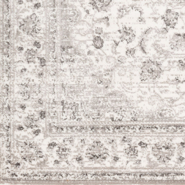 Livabliss Monte Carlo Traditional Polypropylene Area Rug Machine Woven for Living and Dining Rooms Light Gray, Cha 7'10" x 10'2" MNC2319-710103