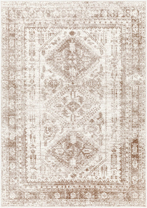 Livabliss Monte Carlo Traditional Medallion Polypropylene Area Rug for Living and Dining Rooms Cream, Light Br 8'10" x 12' MNC2341-81012