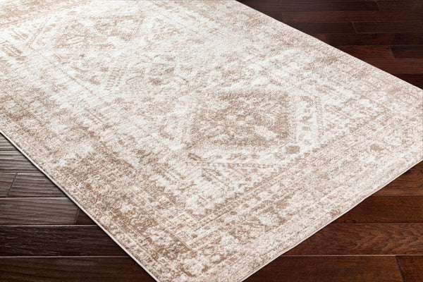 Livabliss Monte Carlo Traditional Medallion Polypropylene Area Rug for Living and Dining Rooms Cream, Light Br 8'10" x 12' MNC2341-81012