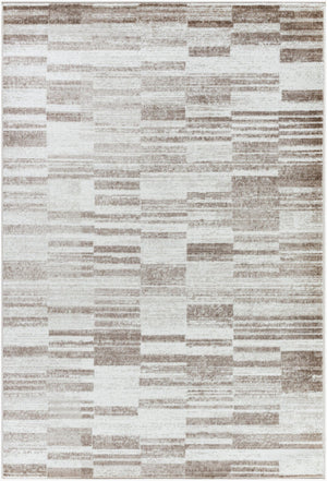 Livabliss Monte Carlo Art Deco Machine Woven Polypropylene Rug for Living and Dining Rooms Cream, Light Br 6'11" x 9' MNC2355-679