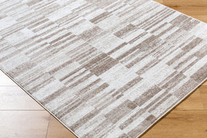 Livabliss Monte Carlo Art Deco Machine Woven Polypropylene Rug for Living and Dining Rooms Cream, Light Br 6'11" x 9' MNC2355-679