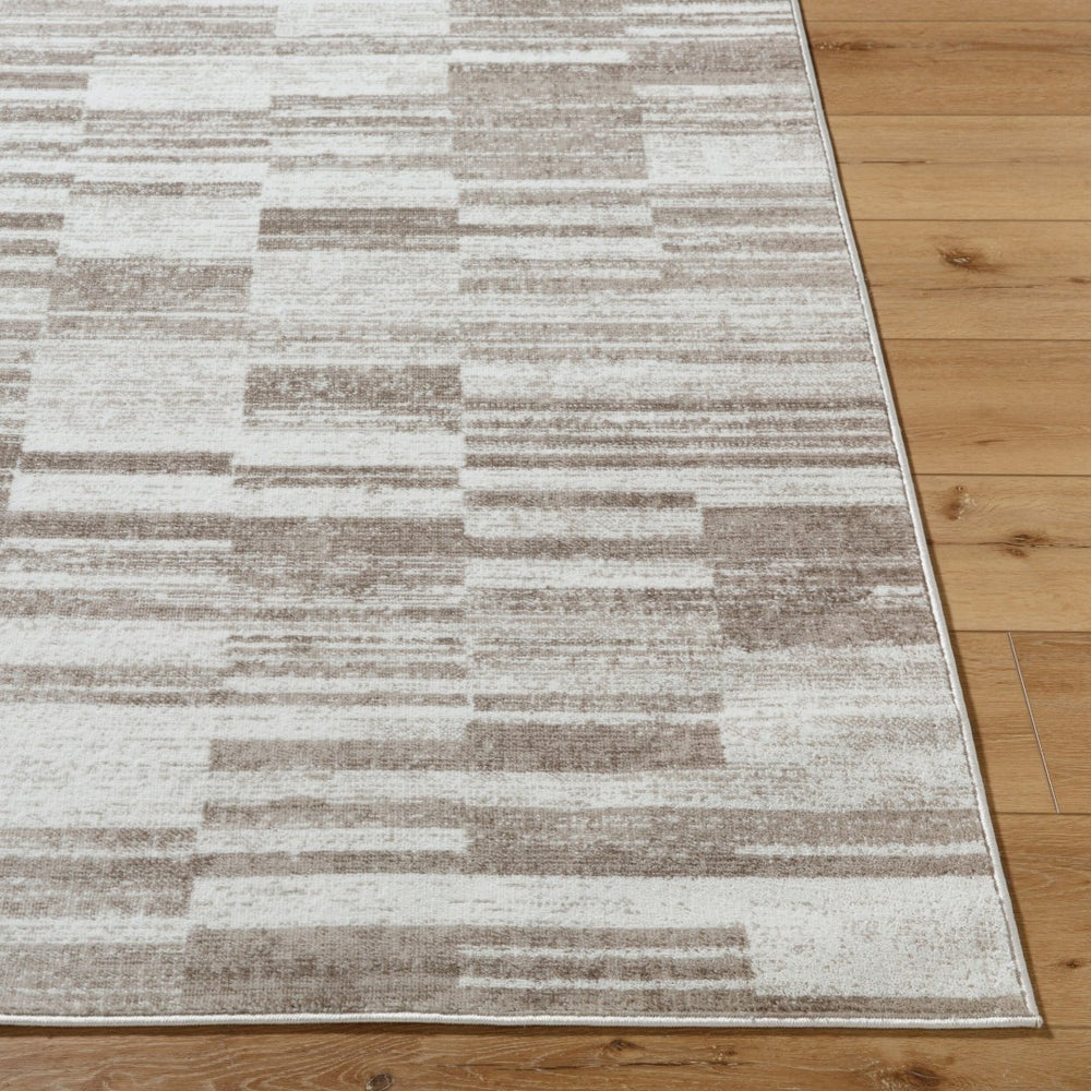 Livabliss Monte Carlo Art Deco Machine Woven Polypropylene Rug for Living and Dining Rooms Cream, Light Br 6'11" x 9' MNC2355-679