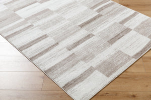 Livabliss Monte Carlo Art Deco Geometric Polypropylene Area Rug for Living and Dining Spaces Cream, Light Br 7'10" x 10'2" MNC2359-710103