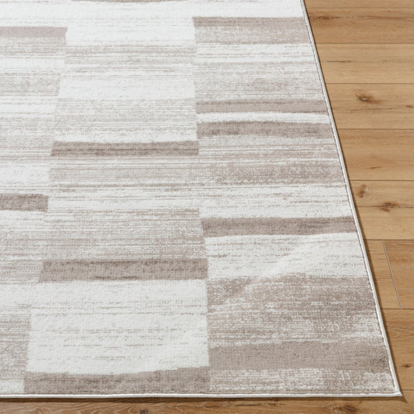 Livabliss Monte Carlo Art Deco Geometric Polypropylene Area Rug for Living and Dining Spaces Cream, Light Br 7'10" x 10'2" MNC2359-710103