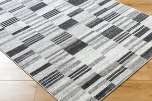 Livabliss Monte Carlo Art Deco Geometric Polypropylene Area Rug Turkish Woven Living Room Cream, Medium G 5'3" x 7'3" MNC2360-5373