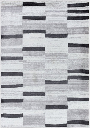 Livabliss Monte Carlo Art Deco Machine Woven Polypropylene Area Rug for Living or Dining Rooms Cream, Medium G 6'11" x 9' MNC2361-679