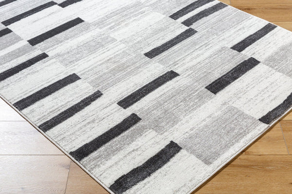 Livabliss Monte Carlo Art Deco Machine Woven Polypropylene Area Rug for Living or Dining Rooms Cream, Medium G 6'11" x 9' MNC2361-679