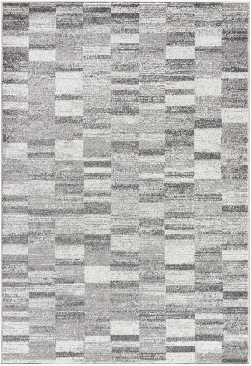 Livabliss Monte Carlo Art Deco Polypropylene Area Rug Turkey Woven Living Room Accent Medium Gray, Cr 5'3" x 7'3" MNC2363-5373