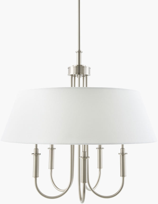 Livabliss Montclaire Art Deco Metal Linen Chandelier Ambient Dining Room Entryway Fixture MNCL-005