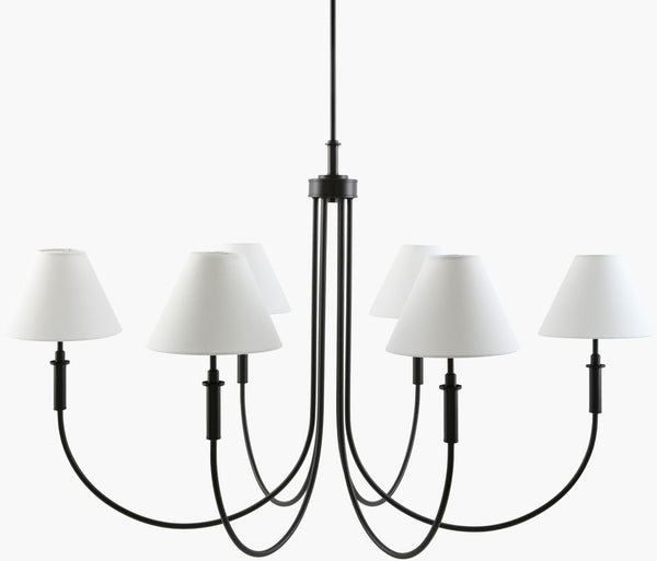 Livabliss Montclaire Art Deco Metal Linen Chandelier Oversized Statement Light for Dining Rooms MNCL-013