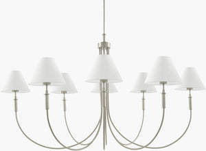 Livabliss Montclaire Large Metal Linen Shade Chandelier for Dining Rooms and Grand Foyers MNCL-017