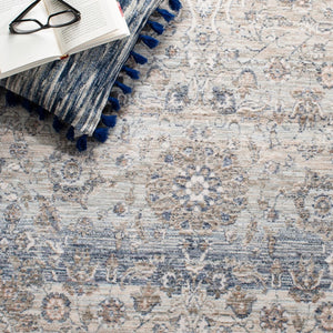 Safavieh Moon Dust 619A MND619A Power Loomed  Rug Grey / Blue MND619A-8