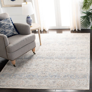 Safavieh Moon Dust 619A MND619A Power Loomed  Rug Grey / Blue MND619A-8