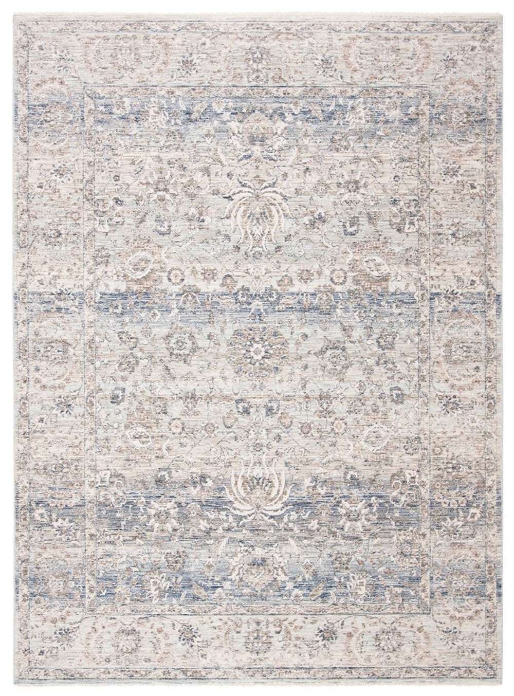 Safavieh Moon Dust 619A MND619A Power Loomed  Rug Grey / Blue MND619A-8