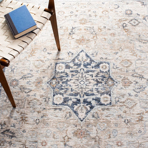 Safavieh Moon Dust 631A MND631A Power Loomed  Rug Grey / Blue MND631A-8