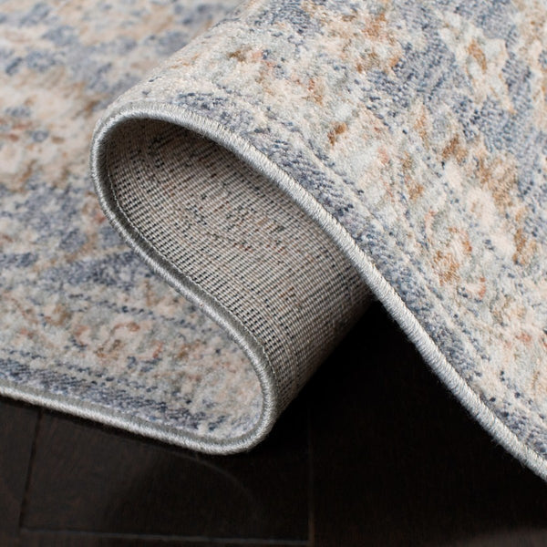 Safavieh Moon Dust 642 MND642 Power Loomed  Rug Blue / Ivory MND642M-28