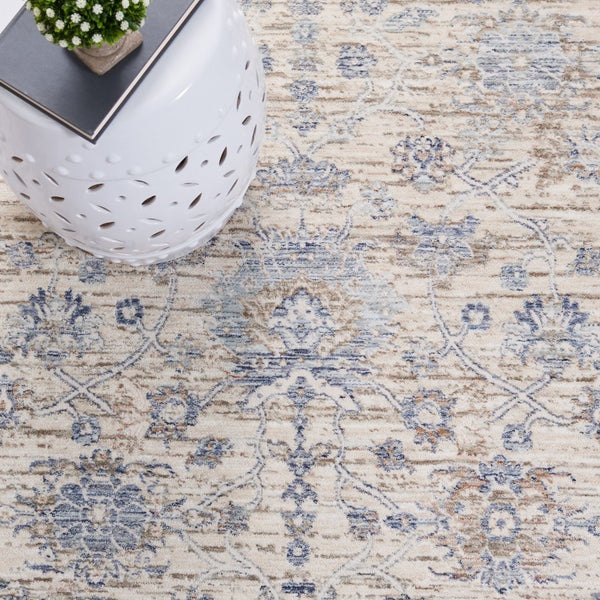 Safavieh Moon Dust 645 Power Loomed Traditional Rug Ivory / Blue MND645A-8